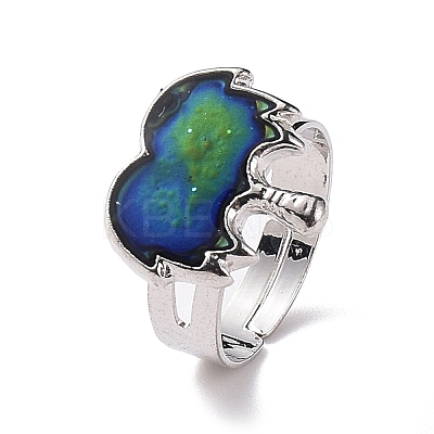 100Pcs Adjustable Mood Ring RJEW-B029-05-1