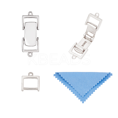 925 Sterling Silver Watch Band Clasp STER-FH0001-08A-P-1