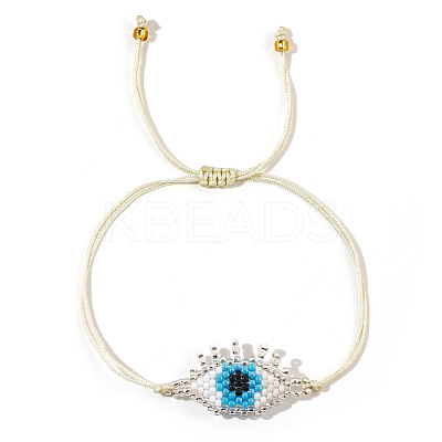 Vintage Ethnic Style Beaded Eyelash Eye Bracelet for Women's Bestie Gift XM9933-1-1