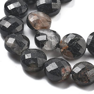 Natural Black Tourmaline Beads Strands G-C179-A23-03-1