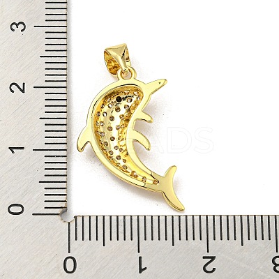 Brass Micro Pave Cubic Zirconia Pendants FIND-Z023-02C-1