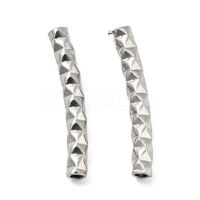Non-Tarnish 304 Stainless Steel Tube Beads STAS-B047-29A-P-1