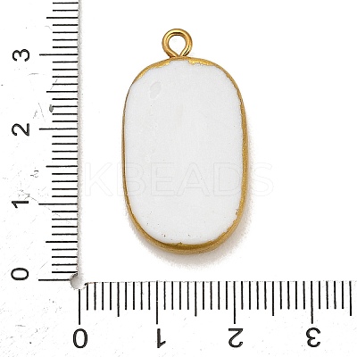 Printed Porcelain Pendants STAS-C183-03B-01-1