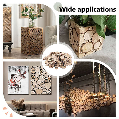 140Pcs Wood Chips AJEW-AR0005-69-1