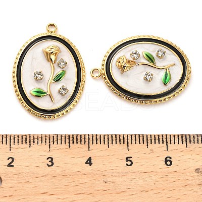 304 Stainless Steel Enamel  Pendants STAS-B084-07G-02-1