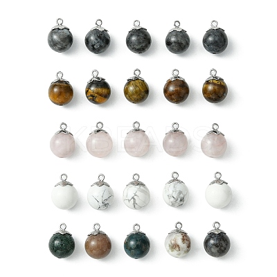 Natural Mixed Stone Pendant PALLOY-JF02252-1