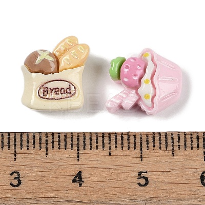 Opaque Resin Imitation Food Decoden Cabochons CRES-M036-01-1