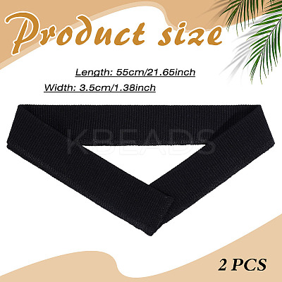 Cotton Elastic Ribbing Fabric for Cuffs DIY-WH0308-804C-1