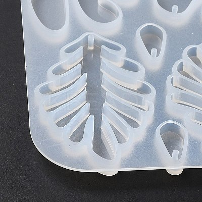 DIY Bohemian Style Irregualr Pendants Silicone Molds X-DIY-A039-02-1