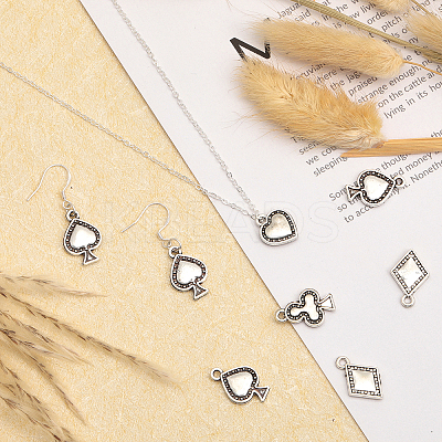 80Pcs 4 Style Tibetan Style Alloy Pendants FIND-CA0007-44-1