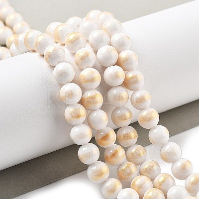 Natural Mashan Jade Beads Strands G-A255-A01-01H-1