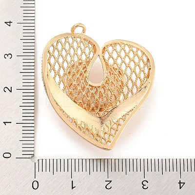 Rack Plating Brass Hollow Pendants KK-P244-01KCG-1