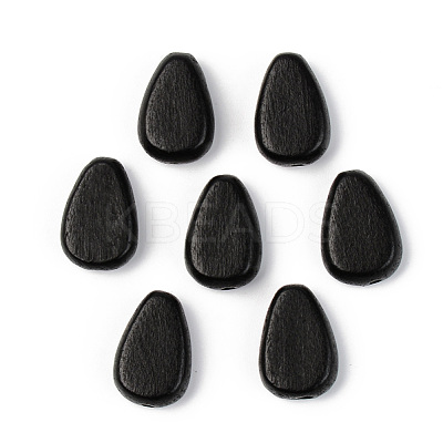Painted Natural Wood Beads WOOD-T021-45B-1