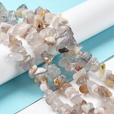 Natural Chalcedony Beads Strands LS-G-M205-83-1