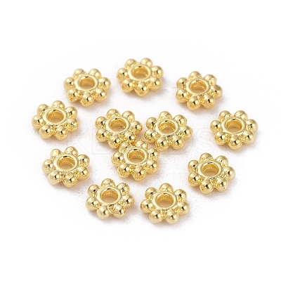 Tibetan Style Alloy Daisy Spacer Beads X-LF0991Y-G-RS-1