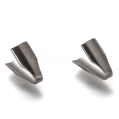 Tarnish Resistant 304 Stainless Steel Folding Crimp Ends X-STAS-G122-09P-A01-1