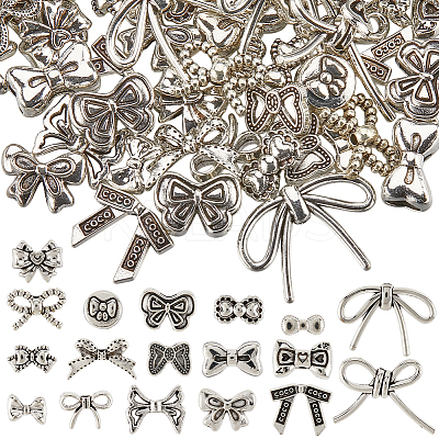 72Pcs 
16 Styles Tibetan Style Alloy Beads TIBEB-SC0001-40B-1
