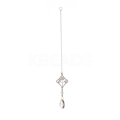 Teardrop Acrylic Beads Big Pendant Decorations HJEW-D029-01P-D-1