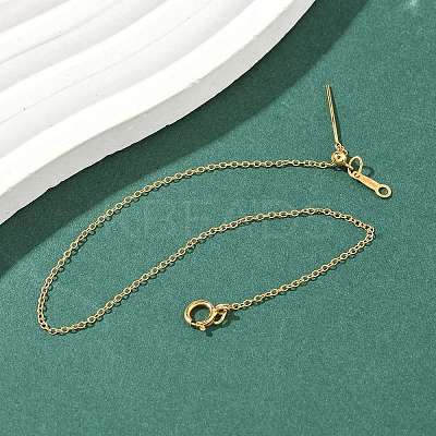 1/20 14K Gold Filled Cable Chains Bracelets for Women BJEW-Z102-01G-1