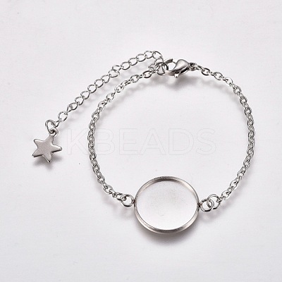 Tarnish Resistant 304 Stainless Steel Bracelet Making STAS-L248-006P-B-1
