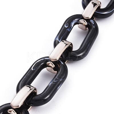 Handmade Acrylic Cable Chains AJEW-JB00634-04-1