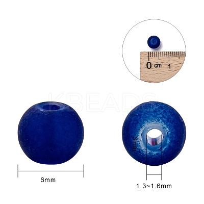 18 Colors Transparent Glass Beads FGLA-X0001-04A-6mm-1
