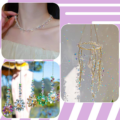 200Pcs 10 Colors Electroplate Glass Beads Strands EGLA-CD0001-11-1