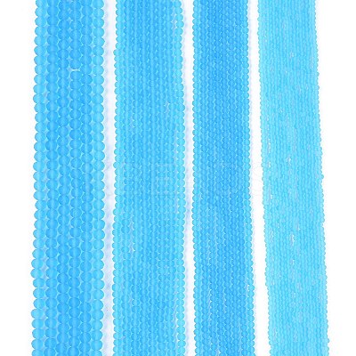 Transparent Glass Beads Strands EGLA-A044-T6mm-MD08-1
