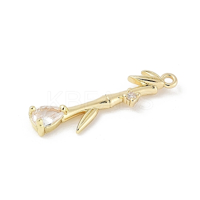 Brass Micro Pave Cubic Zirconia Pendants LS-KK-M326-13B-G-1