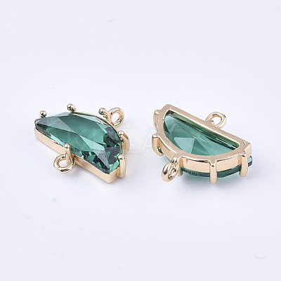 Transparent Glass Links connectors GLAA-T007-16D-1