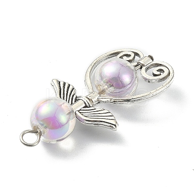 Transparent Acrylic Pendants PALLOY-JF02161-1