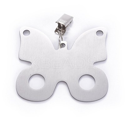 Stainless Steel Tablecloth Pendants X-STAS-WH0013-03P-1