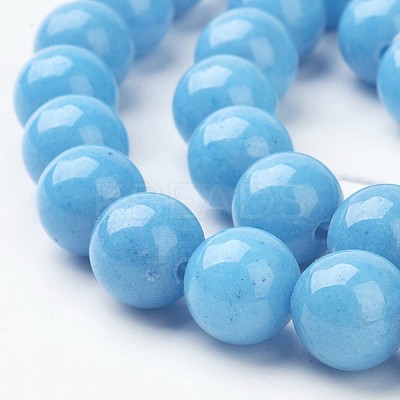 Natural Mashan Jade Round Beads Strands X-G-D263-10mm-XS20-1