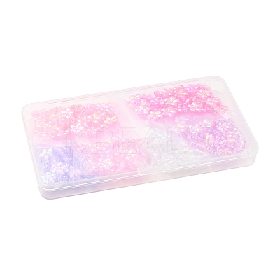 216Pcs 6 Styles Transaparent Acrylic Beads PACR-FS0001-05-1