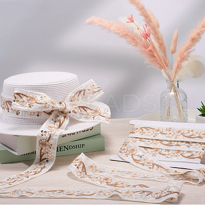 5 Yards Embroidery Polyester Ribbon DIY-CY0001-82C-1