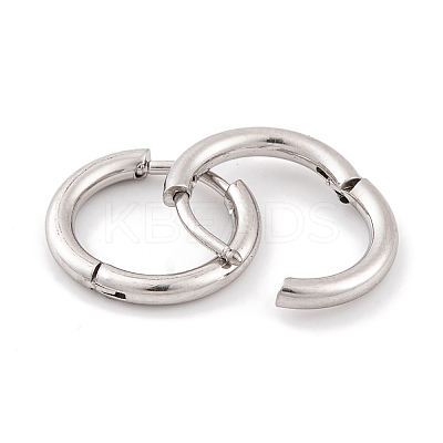 Non-Tarnish Round Ring 304 Stainless Steel Hoop Earrings for Women EJEW-G388-02A-P-1