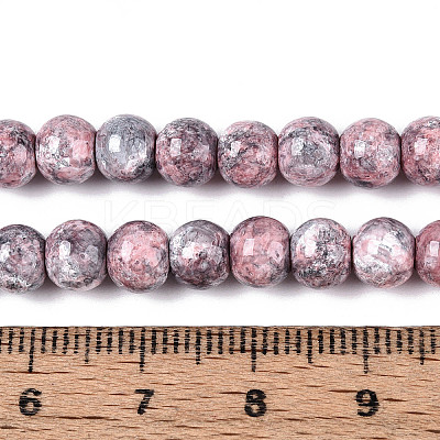 Baking Paint Glass Beads Strands X-DGLA-N016-6mm-03-1