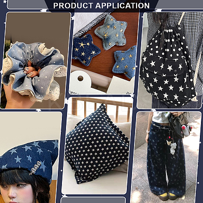 Cotton Denim Fabric DIY-WH0504-775A-03-1