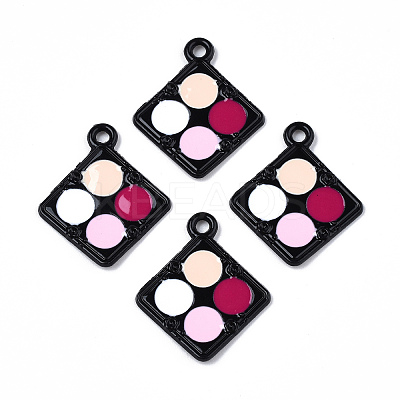 Rack Plating Alloy Colorful Enamel Spray Painted Pendants LS-ENAM-T011-125-1
