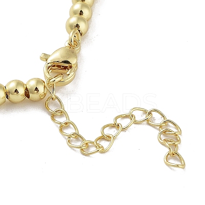 Brass Beaded Necklaces NJEW-L170-08D-G-1