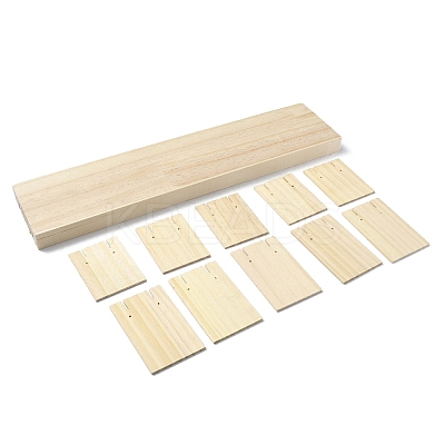 2-Slot Wooden Earring Display Card Stands LS-EDIS-R027-01B-02-1