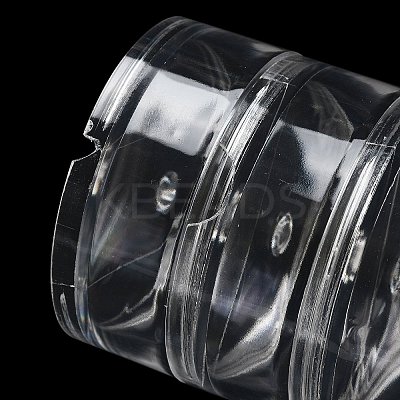 (Defective Closeout Sale: Scratched) Round Plastic Bead Containers LS-CON-XCP0002-39-1