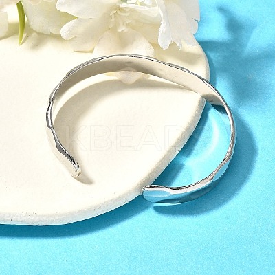 Non-Tarnish 304 Stainless Steel Cuff Bangles BJEW-K267-03P-1
