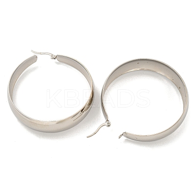 Tarnish Resistant 202 Stainless Steel Hoop Earring EJEW-H003-09P-03-1