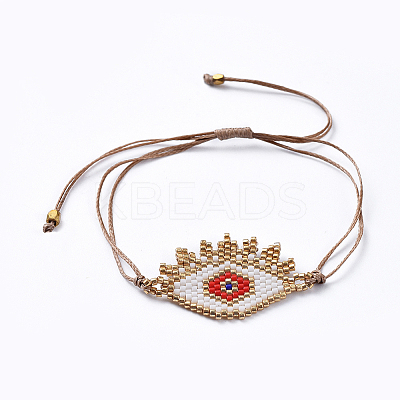 Waxed Polyester Cord Bracelets BJEW-JB04481-1
