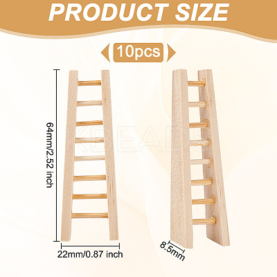 Mini Wooden Stairs Furniture DJEW-WH0015-114-1