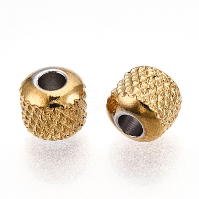 201 Stainless Steel Beads STAS-N088-37B-01G-1