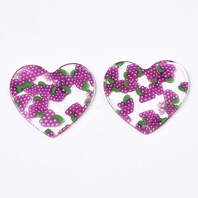 Transparent Clear Cellulose Acetate(Resin) Pendants LS-X-KY-T040-56C-1
