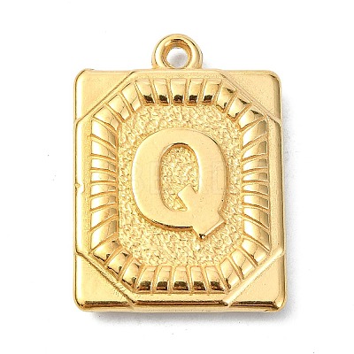 Ion Plating(IP) 304 Stainless Steel Pendants STAS-U033-01G-Q-1