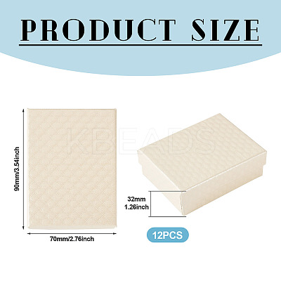 Rhombus Textured Cardboard Gift Storage Boxes CON-TAC0010-03A-03-1